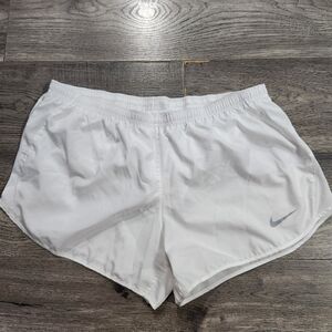 Nike | White Dri-Fit Athletic Shorts